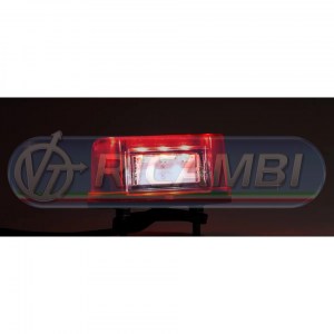 FANALE TARGA LED STRETTO COP. ROSSO